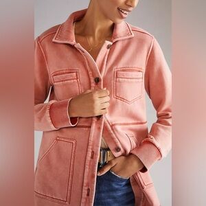 Anthropologie Pilcro Fleece Shirt Jacket XS